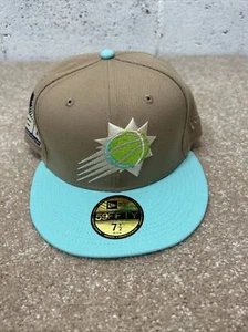 New Era x Shoe Palace Winter Wonderland Phoenix Suns Fitted Hat 7 1/2 Beige - Picture 1 of 6
