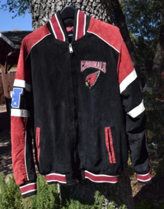 Giacca Bomber Vintage NFL G-III Arizona Cardinals Pelle Scamosciata Grande Ottima - Foto 1 di 10