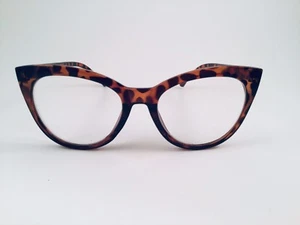 Betsey Johnson Lesebrille braun Gepard groß Cat Eye Leser +1,50 Trendy - Bild 1 von 6