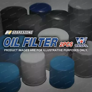 2 Wesfil Oil Filters for Holden Hsv Clubsport R8 Senator E Series Grange Maloo - Picture 1 of 2