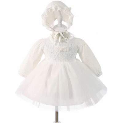 Set Di Abiti Formali Per Battesimo E Matrimonio Per Bambine 2 Pz - Immagine 1 di 4