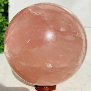 Esfera de cuarzo rosa natural bola de cristal Reiki curación 2320 g - Imagen 1 de 15