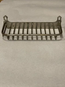 Antique SM Co Nickel Plated Brass Sponge Brush Soap Holder ~10” x 4” c.1907 - Picture 1 of 24