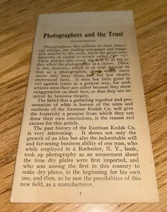 Folleto de monopolio anti-EASTMAN KODAK de 1920 - Imagen 1 de 6