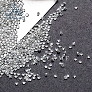 0.7-3mm Moissaniete Round Brilliant Cut White GH VVS1 Small Size Loose Gemstone - Picture 1 of 15