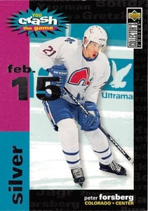 1995-96 Collector's Choice CTG Silver #C20B Peter Forsberg 2/15/96 - Picture 1 of 2