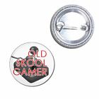 Old Skool Gamer - Button Badge - Choice 25mm/55mm/77mm Novelty Fun BadgeBeast