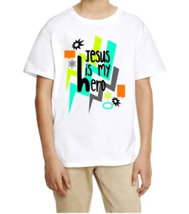 Boy's T-shirts Jesus my Hero - Picture 1 of 6