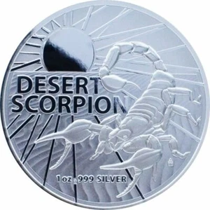 DESERT SCORPION AUSTRALIA'S MOST DANGEROUS - 2022 1 oz Pure Silver Bullion Coin - Picture 1 of 2
