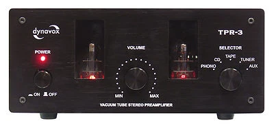 DYNAVOX  TPR-3 RÖHRENVORSTUFE VORVERSTÄRKER PRE AMP SCHWARZ Röhrenvorverstärker - Bild 1 von 4