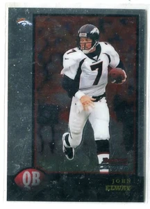 Scheda base 1998 Bowman Chrome John Elway #100 HOF DENVER BRONCOS - Foto 1 di 1