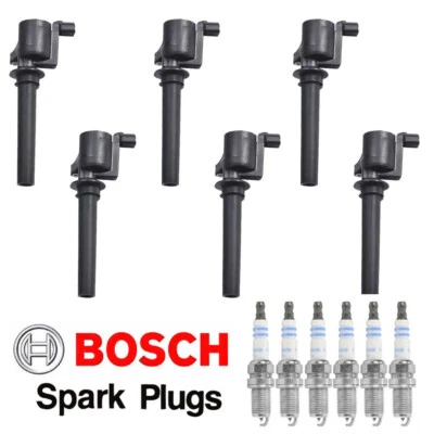 UF406 MK Ignition Coil & Bosch Platinum Spark Plug For Ford Mercury Mazda 3.0L - Image 1 of 4