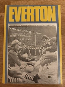 FOOTBALL PROGRAMME - EFC Everton Vs Newcastle 5th October 1974 - Picture 1 of 2
