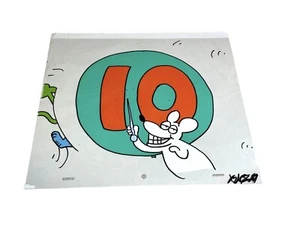Keith Haring Sesame Street Production Cel Count To 10 Art - Picture 1 of 4