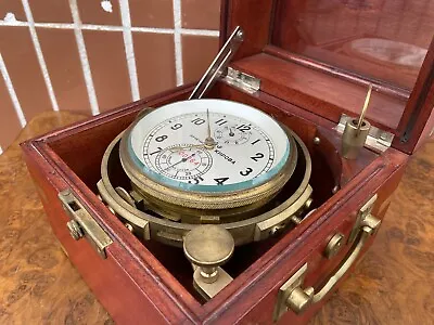 Kirowa Russischer Marinechronometer Schiffschronometer Schiffsuhr Selten Topzust • 1,395€