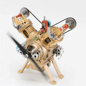 2 Cylinder Engine Build Kit Metal V2 Car Engine Assembly Kit Toy Gift DIY New - Picture 1 of 8