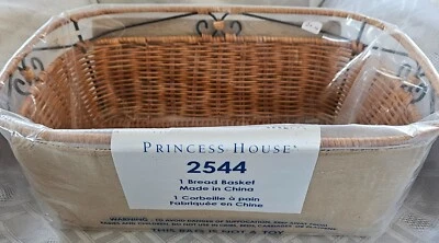 Cesta de pan vintage Princess House nueva en envoltorio 2544 Foto 1 de 3