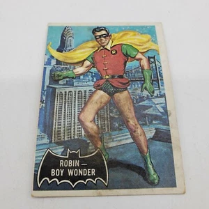 1966 Topps Chewing Gum Robin Boy Wonder #2 Black Bat Trading Card A - Picture 1 of 3
