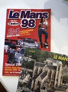 LE MANS 24 HOUR ENDURANCE CAR RACE 1998 A4 Official Programme French Text - Picture 1 of 8