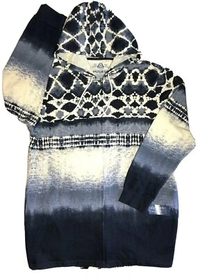 Chaqueta ligera con capucha y cremallera completa polar azul marino/blanco American Rag para mujer nueva con etiquetas  Foto 1 de 4