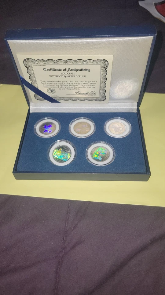 Morgan Mint 2004 Hologram Give Statehood Quarters Special Edition With COA - Image 1 of 4