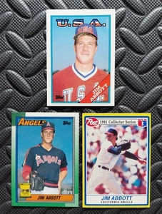 Jim Abbott 1988 Topps Traded 1T  Rookie card lot - Bild 1 von 5