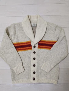 Vintage 70s Pendleton Western Wear Chief Joseph Wool Shawl Cardigan Size M - Picture 1 of 12