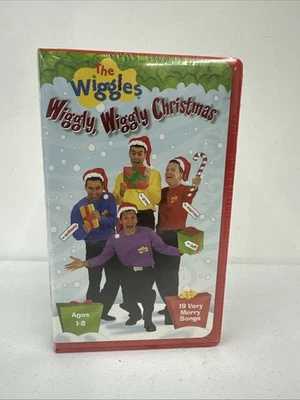 The Wiggles: Wiggly Wiggly Christmas VHS 2000 Clamshell Cartoon Sealed Rip LOOK - Image 1 of 4