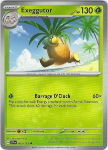 Exeggutor #003/191 Sv08: Surging Sparks Uncommon - Pokemon - Picture 1 of 2