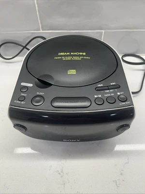 Sony Dual Alarm Clock AM/FM Radio Dream Machine MP3 CD ICF-CD815 - Image 1 of 4