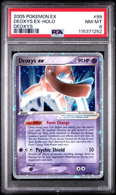 2005 Pokemon EX Deoxys Deoxys ex #99/107 Deoxys PSA 8 - Image 1 of 2