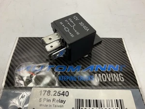 Automann 178.2540 40 Amp 5 Pin Relay Replaces 091231, 19-7501, 19-7500 - Foto 1 di 5