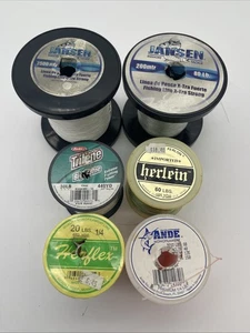 (6) Verschiedene Angelschnur Menge 6 Spulen 20-80lb Test - Bild 1 von 2