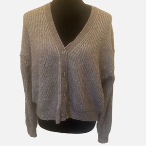Velvet Graham & Spencer V-Neck Button-Up Women's Sweater Academic Fisherman SML - Picture 1 of 8