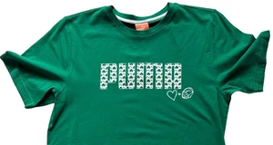 Vintage Puma Ireland Rugby Irish Rugby Supporter Lucky Green Tee Men's M NWT - Picture 1 of 20