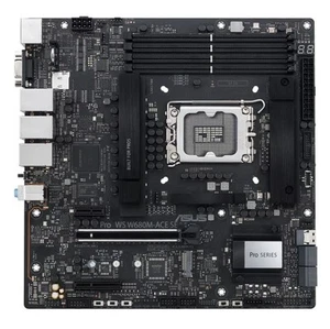 ASUS PRO WS W680M-ACE SE Intel LGA1700 Micro-ATX WorkstationMotherboard, PCIe - Picture 1 of 4