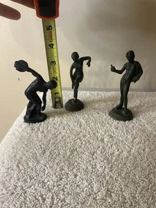 Three Metal Statues Myron Of Discobolus - Picture 1 of 7