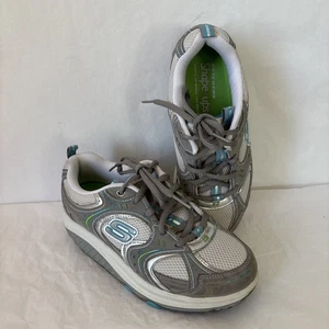 Skechers Shape Up Sneakers 11806 White and Silver Womens Size 6 - Picture 1 of 10