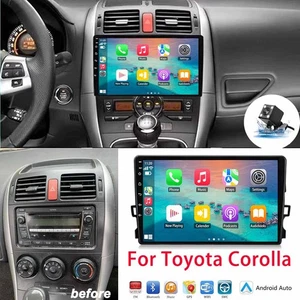 9" CarPlay For Toyota Corolla Auris 2007-13 Android 13 Car Stereo GPS Navi SWC - Picture 1 of 12