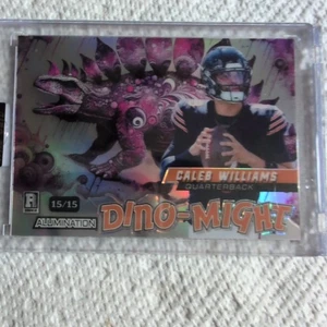 🔥2024 Wild Card Dino Might Caleb Williams 15/15 Chrome Refractor Stegasaurus 🔥 - Picture 1 of 4