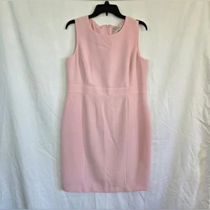 Kasper Damen rosa ärmellos Prinzessin Naht Karriere gefüttert Etuikleid 14 Petite - Bild 1 von 9