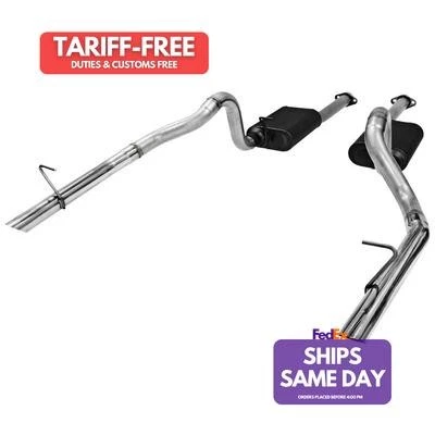 Flowmaster FLO817213 Exhaust System Kit fits Ford Mustang 1986-93 Performance Pa - Image 1 of 4