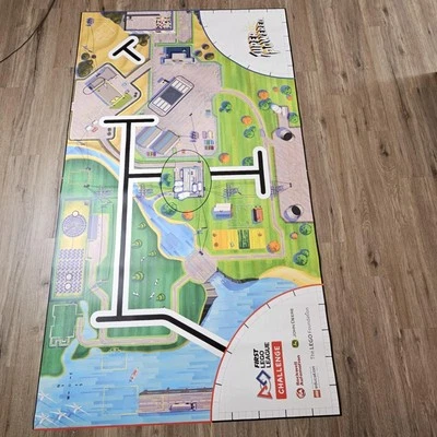 2022 FLL (First LEGO League) Superpowered Mat Only - rolled - USED - Image 1 of 4