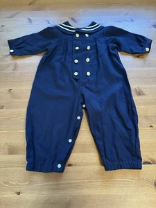 Rici Matrosen-Strampler Jungen 12M Navy Vintage - Bild 1 von 7