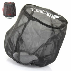 Black Mesh Dust Cover Protector For Car Air Intake Filter Dustproof Waterproof - Foto 1 di 9