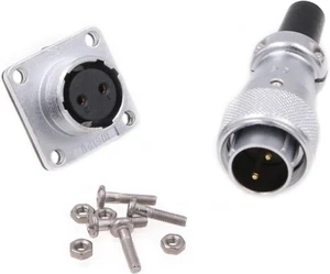 WEIPU WS16 10 Pin Metal Circular Connector Male Plug Panel Mount Socket Waterpro - Picture 1 of 9