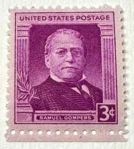 Francobollo da collezione US Scoot# 988 - 1950 3c Samuel Gompers - Foto 1 di 1