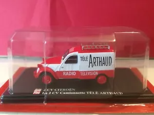 AUTO PLUS SUPERBE CITROEN 2CV CAMIONNETTE TELE ARTHAUD 1/43 NEUF BLISTER G7 - Picture 1 of 4
