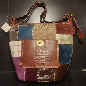 Coach Holiday MultiFabric Patchwork Bleecker Duffle Discontinued Stock NWT 11356 - Picture 1 of 12