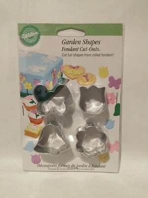 Wilton Fondant Jardín Forma Recortes Mariposa Tulipán Campana Flor Nuevo 2005 Foto 1 de 4